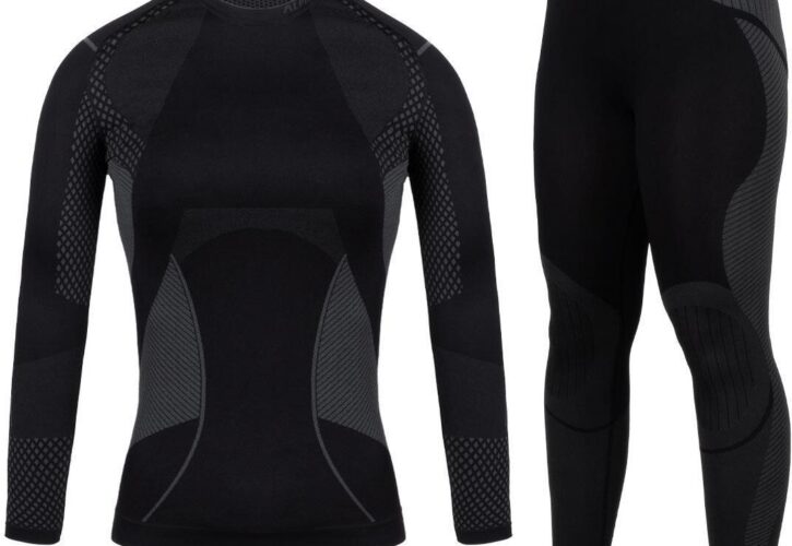 Alpinus Damska Active Base Layer Set Czarny