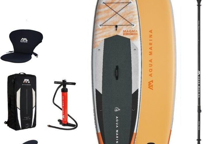 Aqua Marina Sup Magma 340Cm Bt 21Map 2022 + Siedzisko Wiosło Dual Tech Pomarańczowy Żółt