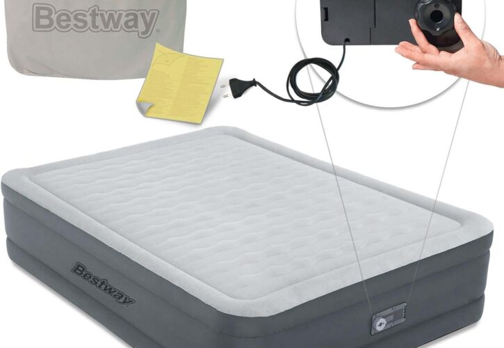 Bestway Materac dmuchany z wbudowaną pompką dwuosobowy 69075