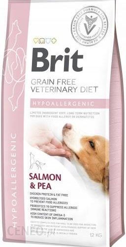 Brit Veterinary Diet Hypoallergenic Salmon&Pea 12Kg