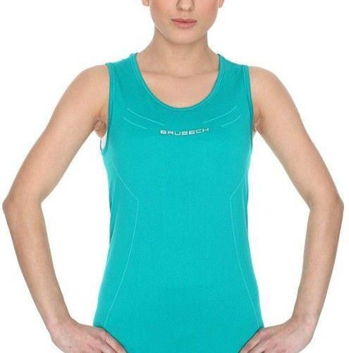 Brubeck Damska Athletic Bez Rękawów Ta10200 Lazurowa Zieleń