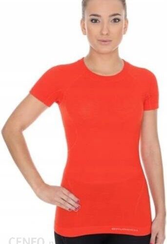 Brubeck Koszulka Active Wool Ceglasty Ss11700