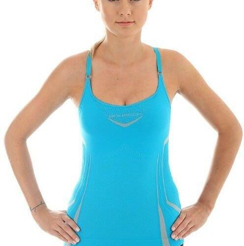 Brubeck Koszulka Z Topem Fitness Niebieski