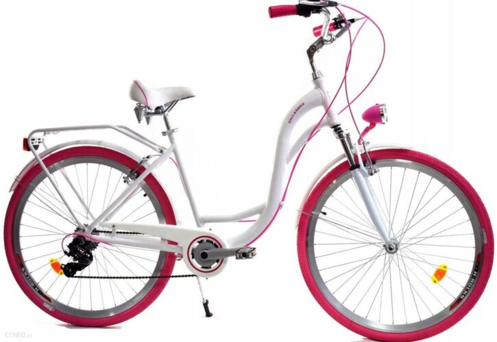 Dallas Bike Alu 26 7Spd Biały Z Różem