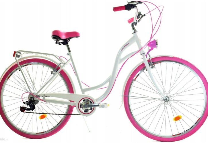 Dallas Bike City 28 7Spd Biały Z Różem
