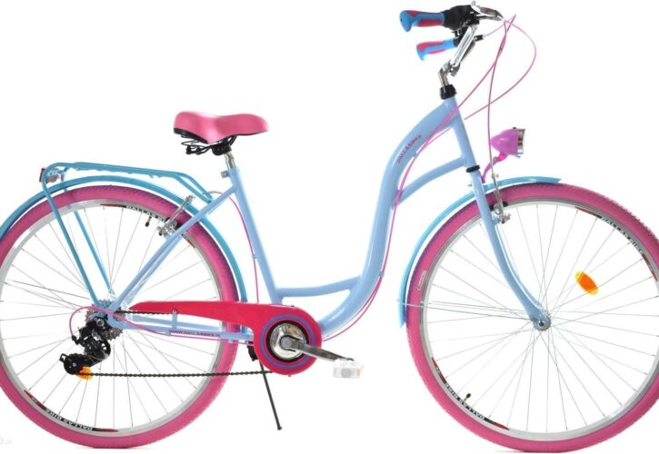 Dallas Bike City 28 7Spd Niebieski Z Różem