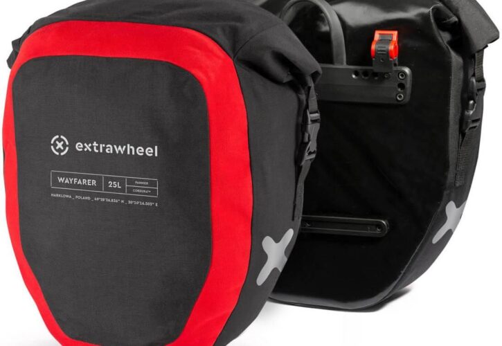 Extrawheel Tylne Wayfarer Blackred 50L Premium Cordura E0048