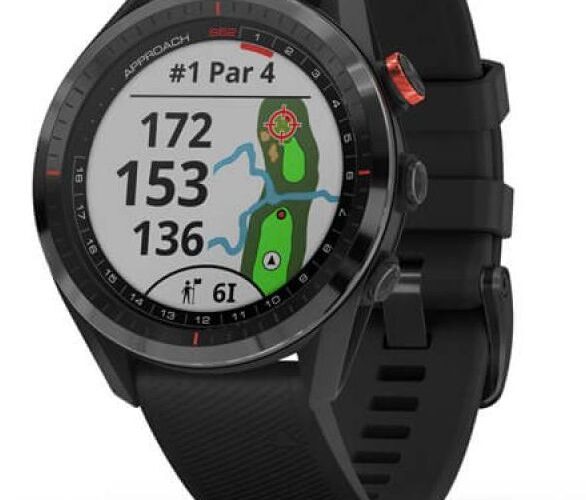 Garmin Approach S62 Czarną Ceramiczną Ramką Z Czarną Opaską 0100220000