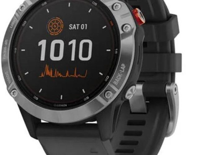 Garmin Fenix 6 Solar Srebrny (0100241000)