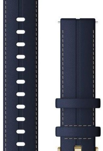 Garmin Paski Skórzane Quick Release 18Mm Vivoactive 4S Vivomove 3S Legacy Hero Saga Niebieskie Z Jasnozłotym Zapięciem 0101293208