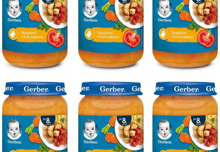 Gerber Obiadek Spaghetti Z Kurczakiem dla niemowląt po 8 Miesiącu 6x190g
