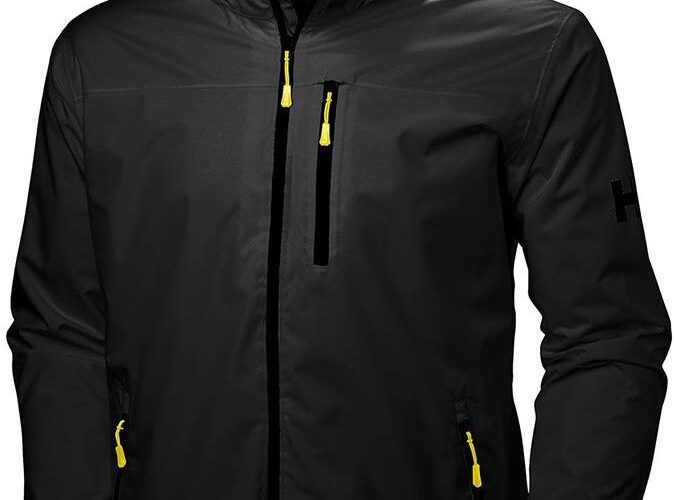 Helly Hansen Męska Kurtka Żeglarska Crew Hooded Black