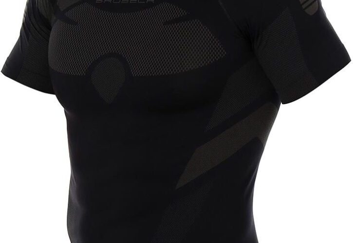 Koszulka termoaktywna męska Brubeck Dry SS11970 graphite/black