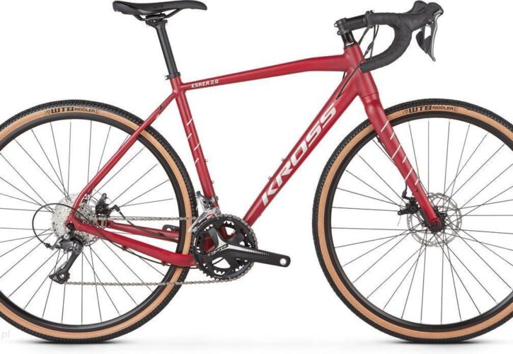 Kross Esker 2.0 wiśniowy srebrny mat 28″ 2019
