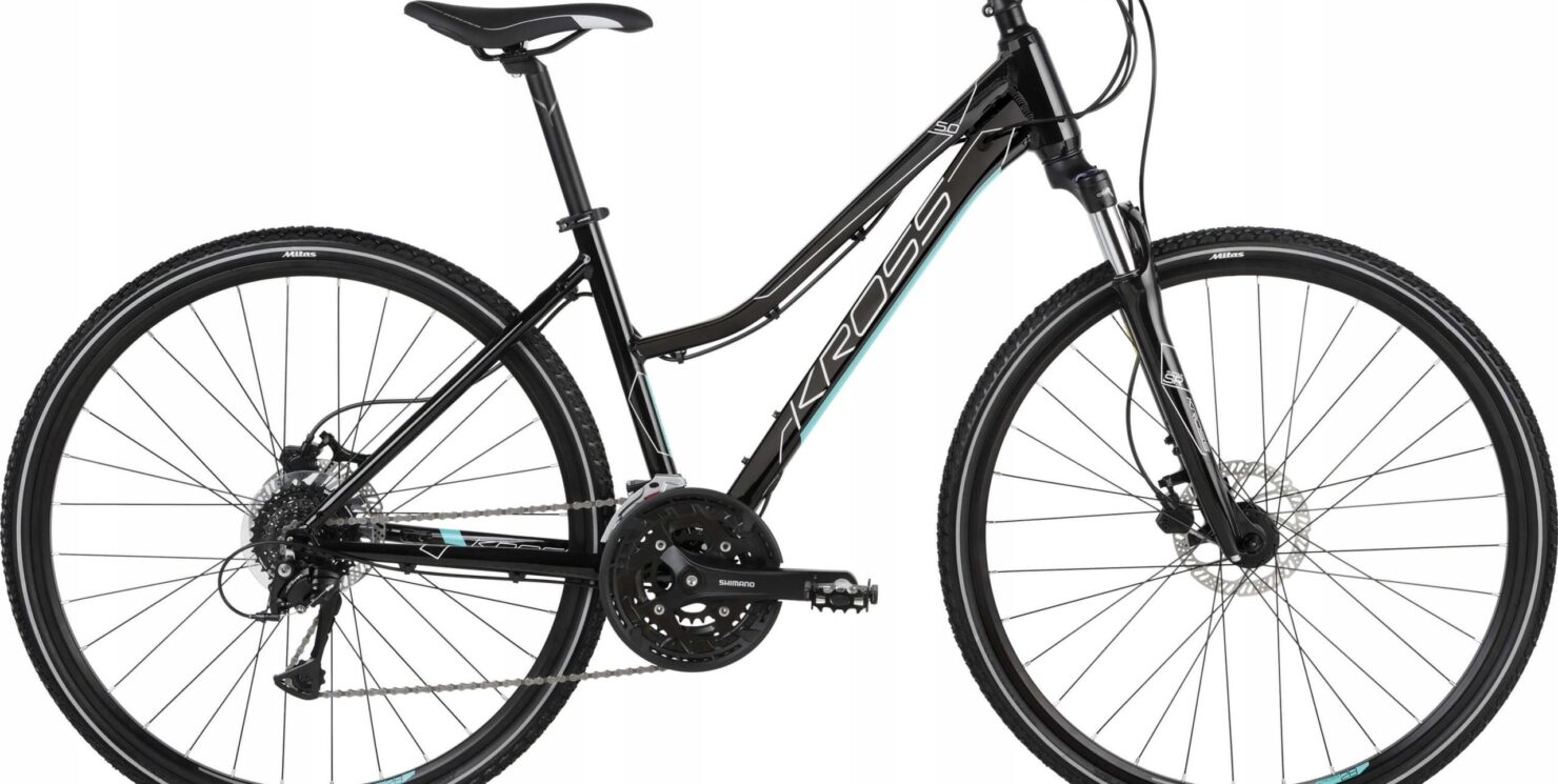 Kross Evado 5.0 Damski Czarno Turkusowy Połysk 28 2022