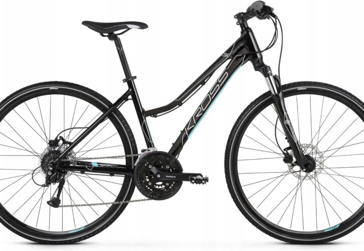 Kross Evado 5.0 Damski Czarno Turkusowy Połysk 28 2022