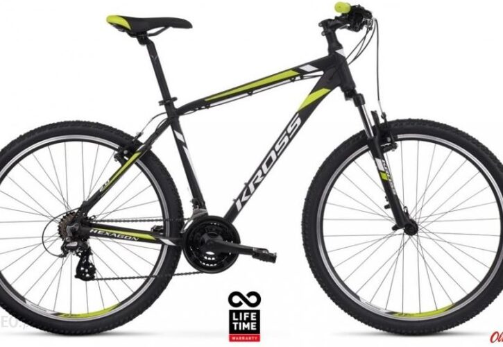 Kross Hexagon 2.0 26 Czarny Biały Limonkowy Mat 2020