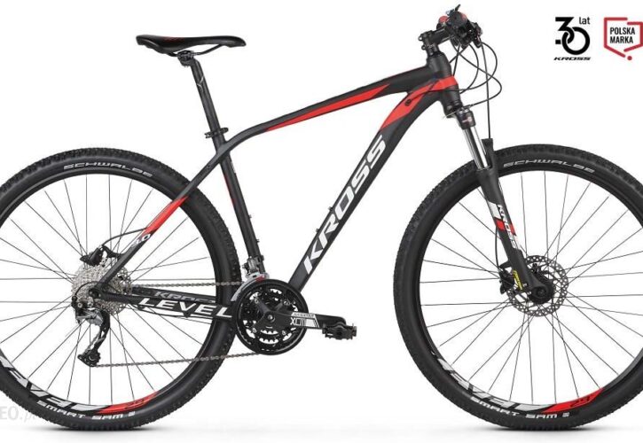 Kross Level 3.0 czarny czerwony biały mat 29″ 2019