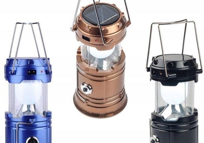 LATARKA LED+LAMPA KEMPIMGOWA+POWER BANK+SOLAR W-WA