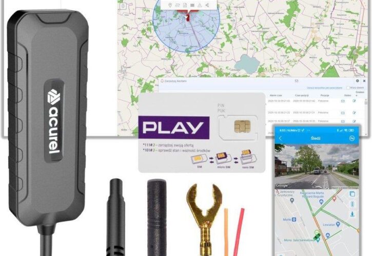 Lokalizator GPS pojazdy elektryczne i spalinowe 9-90V + karta Play + Tracksolid dożywotni