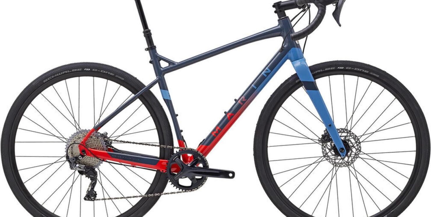 Marin Gravel Gestalt X11 700C Czerwony Niebieski Szary