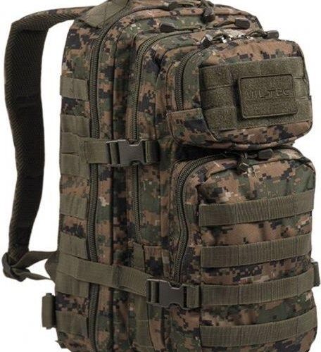 Mil Tec Mil Tec Miltec Small Assault Pack 20l Digital Woodland 14002071