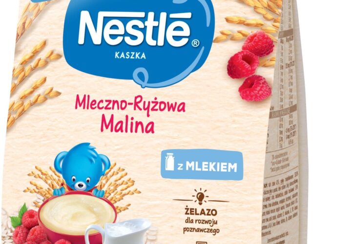 Nestle Kaszka Mleczno-Ryżowa Malina dla niemowląt po 4 Miesiącu 230g