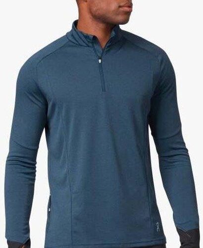 On Running Bluza Golfowa Weather Shirt Granatowy 343335