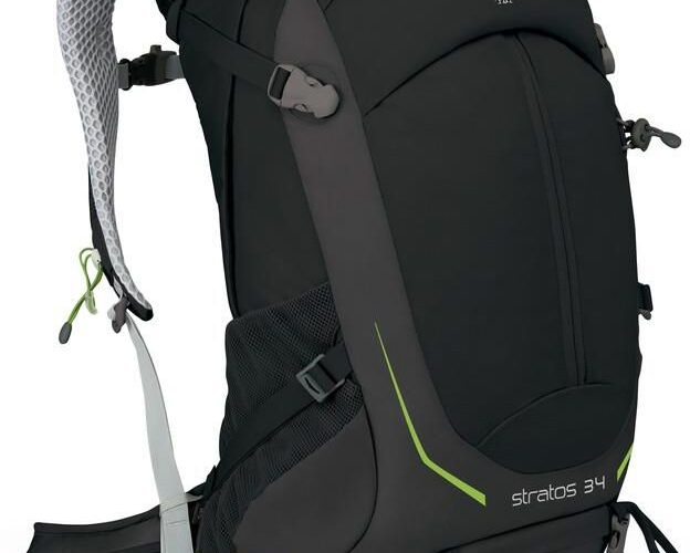 Osprey Stratos 34 Czarny 2017 Plecaki Trekkingowe