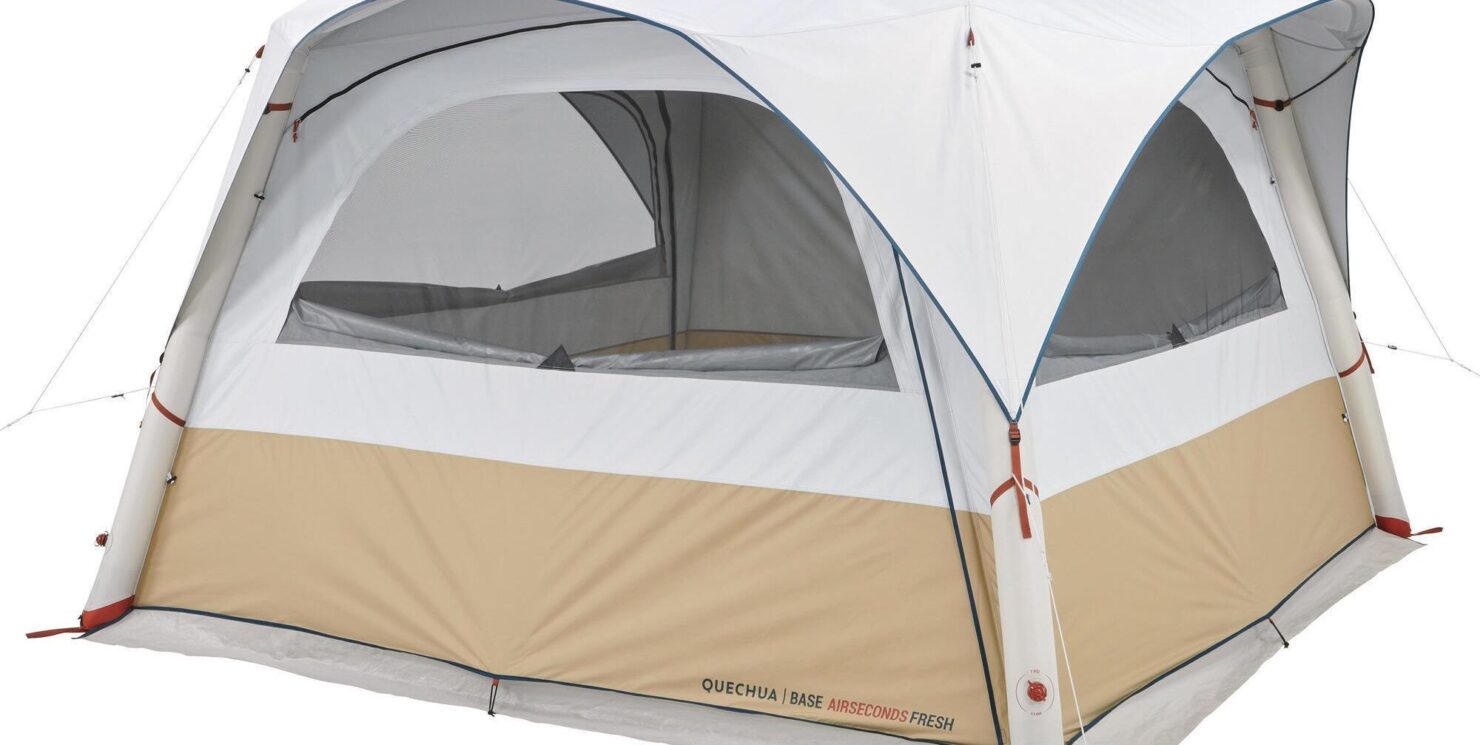 Quechua Przedsionek Pompowany Base Connect Air Seconds Fresh Dla 8 Osób