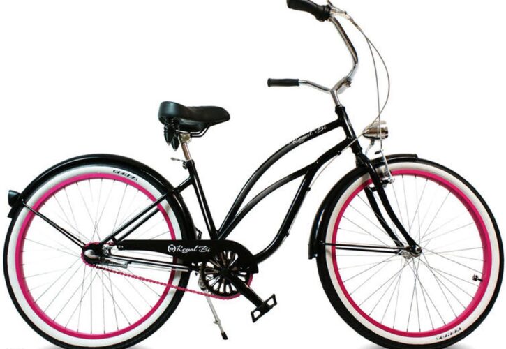 Royalbi Beach Cruiser Dark Lady Damski Czarny Różowy