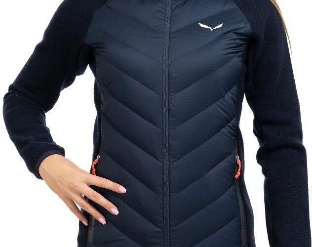 Salewa Kurtka Fanes Sarner Down Hybrid Women-Navy Blazer