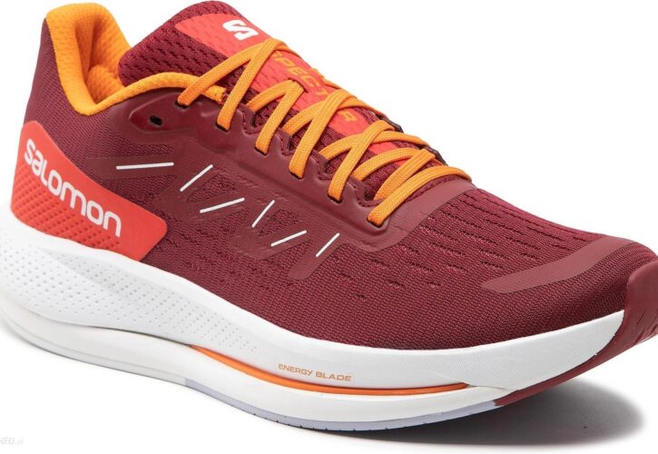 Buty do biegania Salomon Spectrum 415897 27 M0 Biking Red Vibrant Orange Purple Heather Czerwony