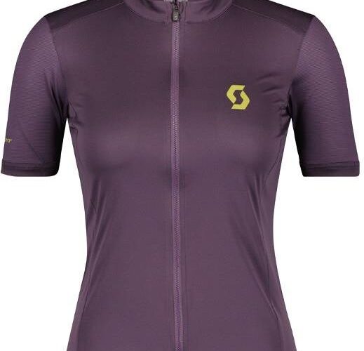 Scott Koszulka Z Krótkim Rękawem Endurance 10 Zip S/Sl Damska 2022 Ciemnofioletowa M