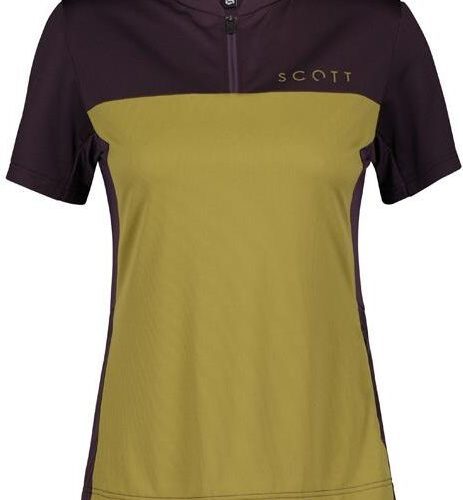 Scott Koszulka Z Krótkim Rękawem Trail Flow Zip S/SL Damska Model 2022 Oliwkowa M