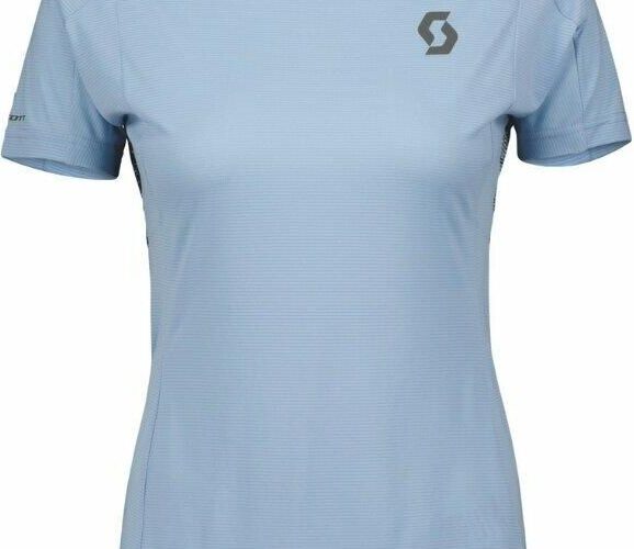 Scott Trail Run Ss Womens Shirt Glace Blue
