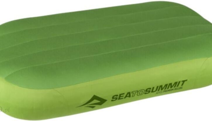 Sea To Summit Duża Poduszka Dmuchana Aeros Premium Deluxe Limonkowa
