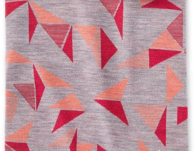 Smartwool Osłona Merino 250 Reversible Pattern Neck Gaiter Light Gray Pinwheel