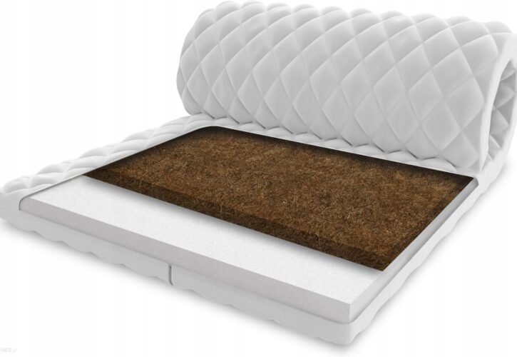 ŚpijZdrowo Materac Nawierzchniowy Kokos Topper 7cm 140×200