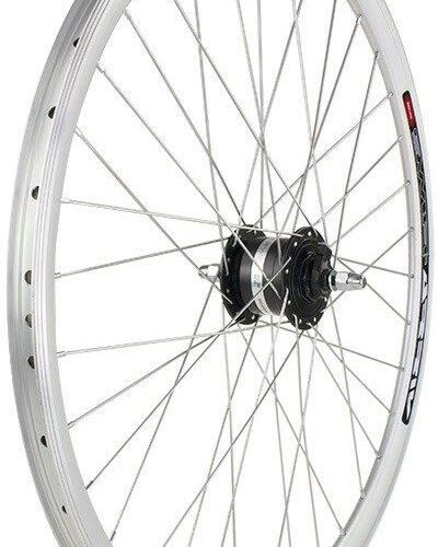 Stars Circle Przednie 28 Obręcz Stożkowa Srebrna Piasta Z Prądnicą Shimano Dh-3N31Nt 3W/6V