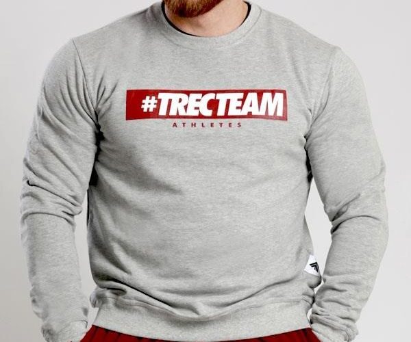 Szara Bluza Męska Bez Kaptura Trec Team Melange – S