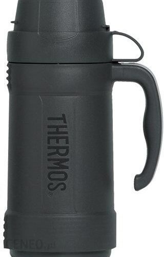 Thermos Szklany Z Jednym Kubkiem Czarny 500Ml