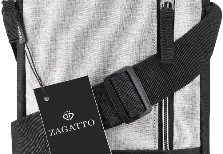 Torba męska na ramię szaro-czarna Zagatto ZG51