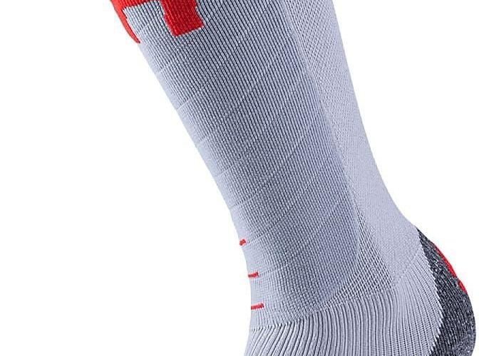 Uyn Evo Race Woman’S Ski Socks Light Grey Red
