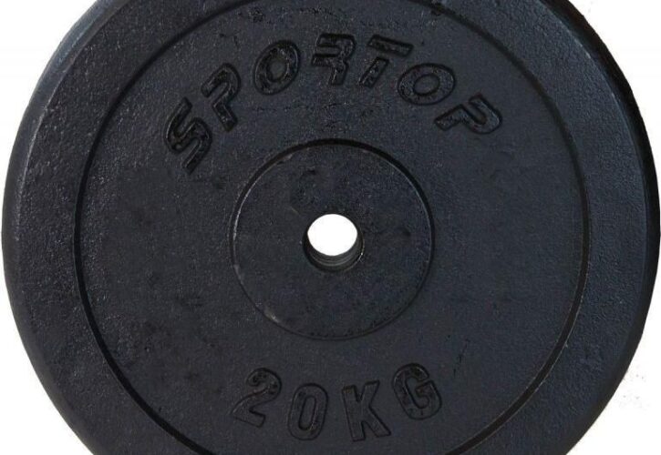 Victoria Sport Obciążenie Żeliwne Czarne 20 Kg Sportop Fi28