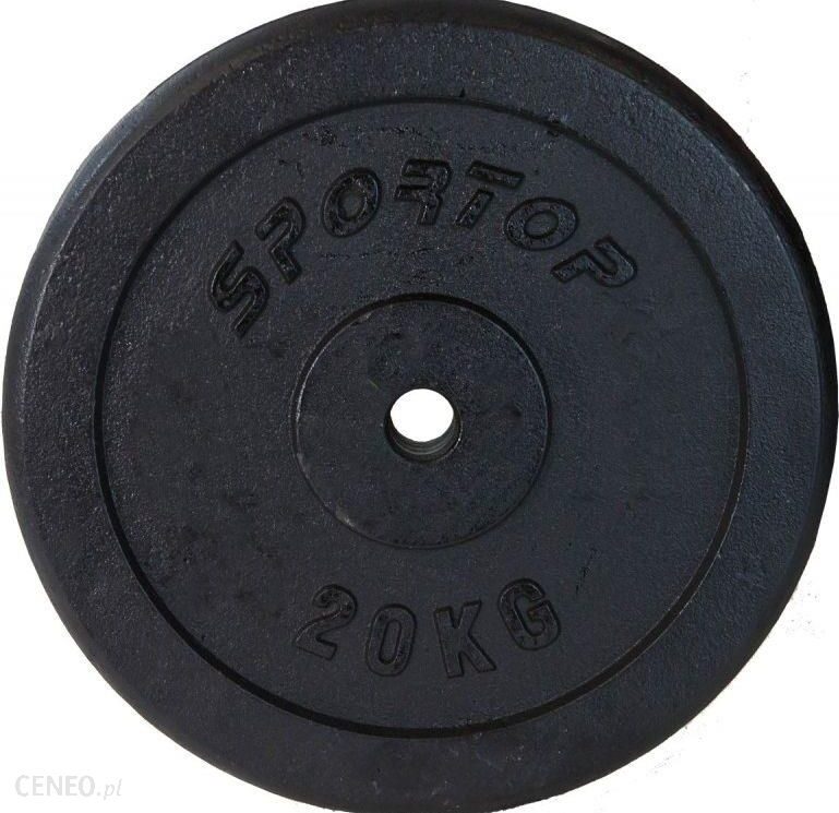 Victoria Sport Obciążenie Żeliwne Czarne 20 Kg Sportop Fi28