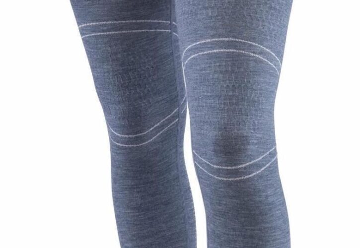 Viking Spodnie Termoaktywne Damskie Lana Pro Merino Leggins Z Wełną Merino Szary