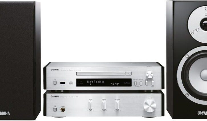 Yamaha PianoCraft MCR-N670D Srebrny