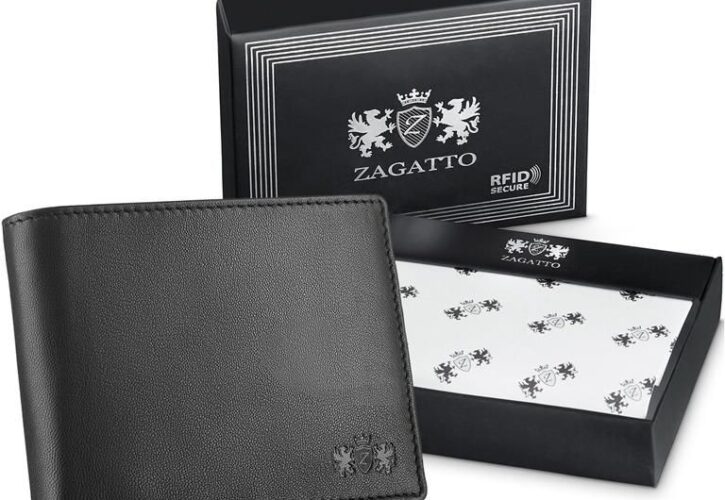 Zagatto Portfel Męski Skórzany czarny RFID Secure model: Fabriano ZG N992 F2